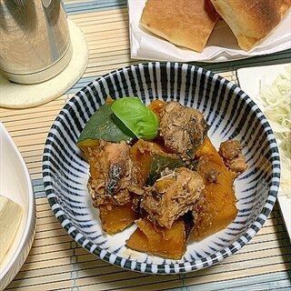 かぼちゃと鯖缶のほったらかし炊き